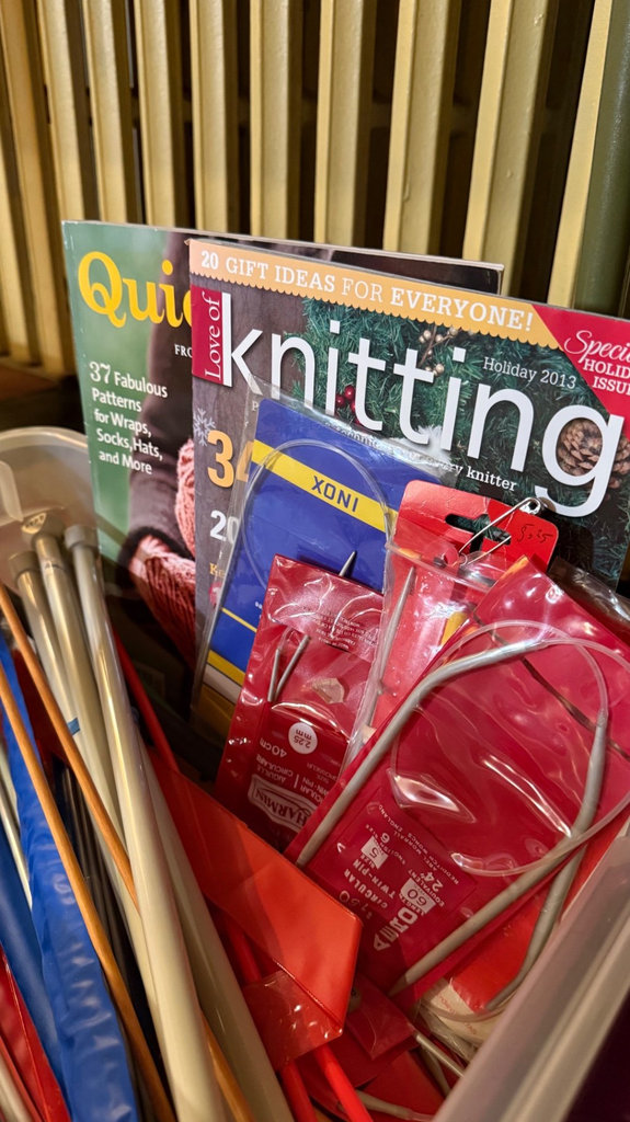 Knitting books, yarn, and supplies - image 5 of 5