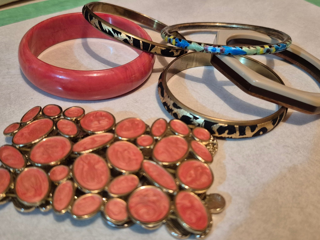 Assorted bracelets, bangles, earrings, and rings - image 5 of 7