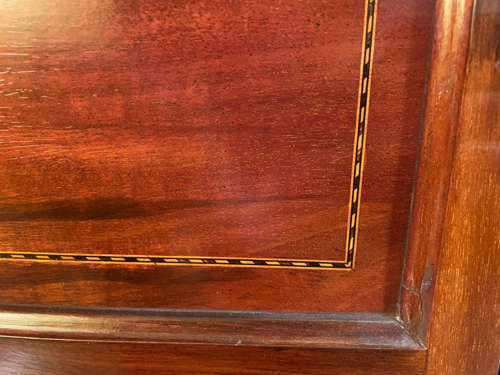 Antique Mahogany Wash Stand with Marble Top & Back - image 5 of 11