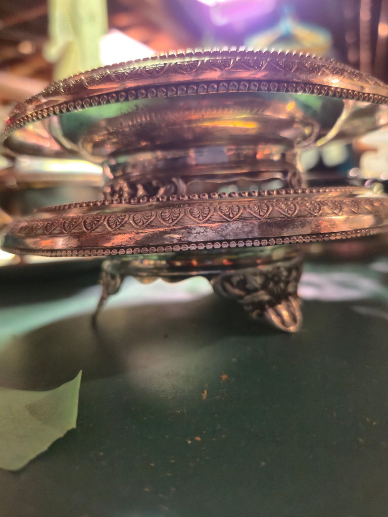 Ornate Silver-Plated Serving Dishes and Bowls - image 3 of 9