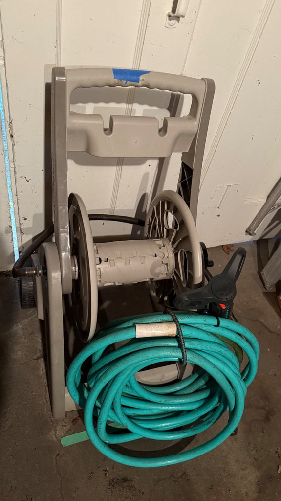 Garden hose on a reel cart - image 2 of 2