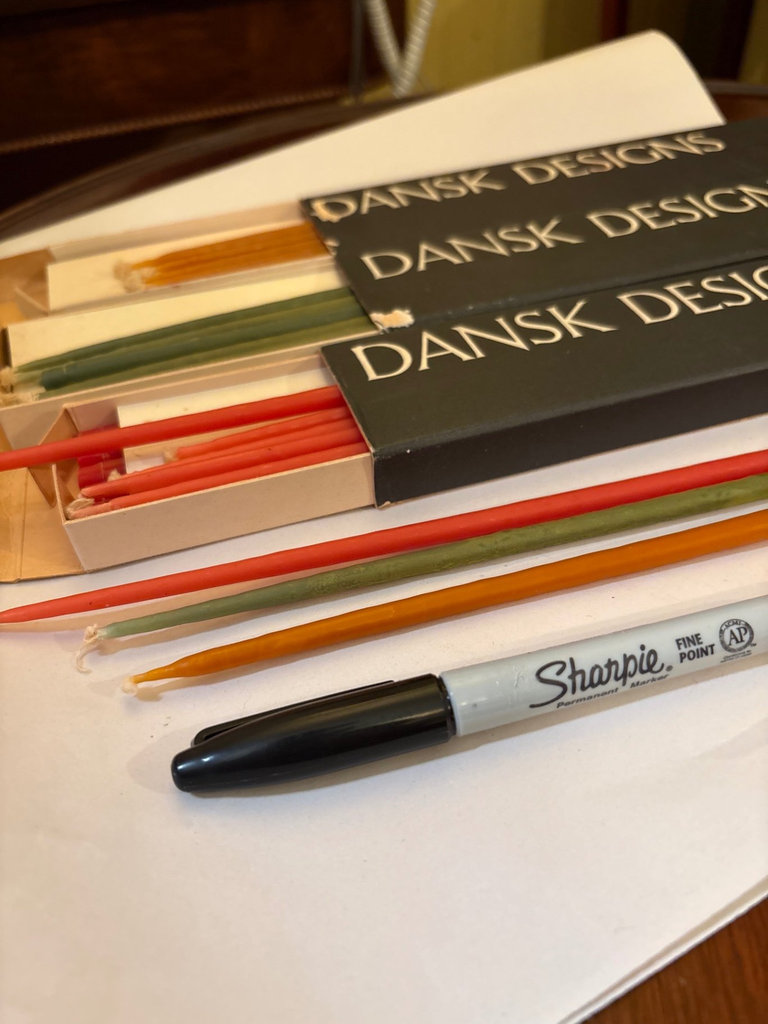 Vintage Dansk Designs Taper candles in original packaging and assorted candles - image 3 of 5