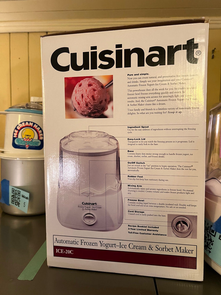 Cuisinart Frozen Yogurt, Ice Cream & Sorbet Maker with Box - image 3 of 6