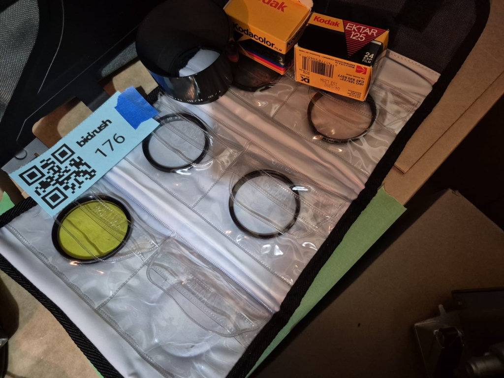 Camera filters, Kenko 52 mm ring, and Kodak film boxes - image 2 of 3