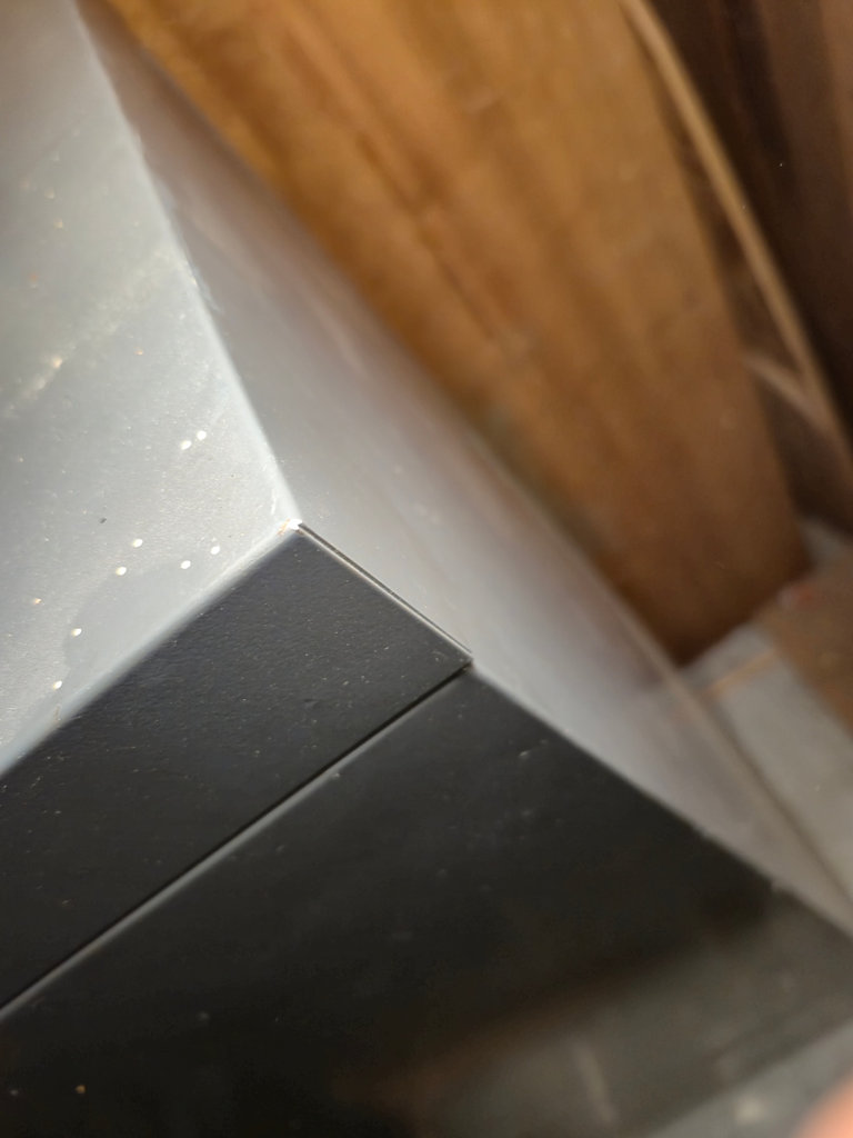 Gray metal four-drawer filing cabinet - image 2 of 4