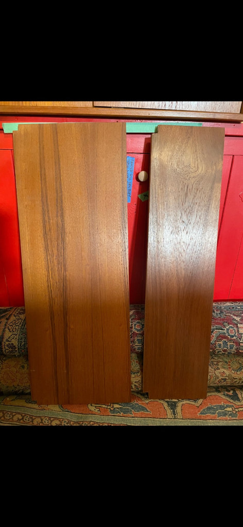 Mid-Century Modern Teak Danish MCM 1-bay shelving system wall unit - image 4 of 12