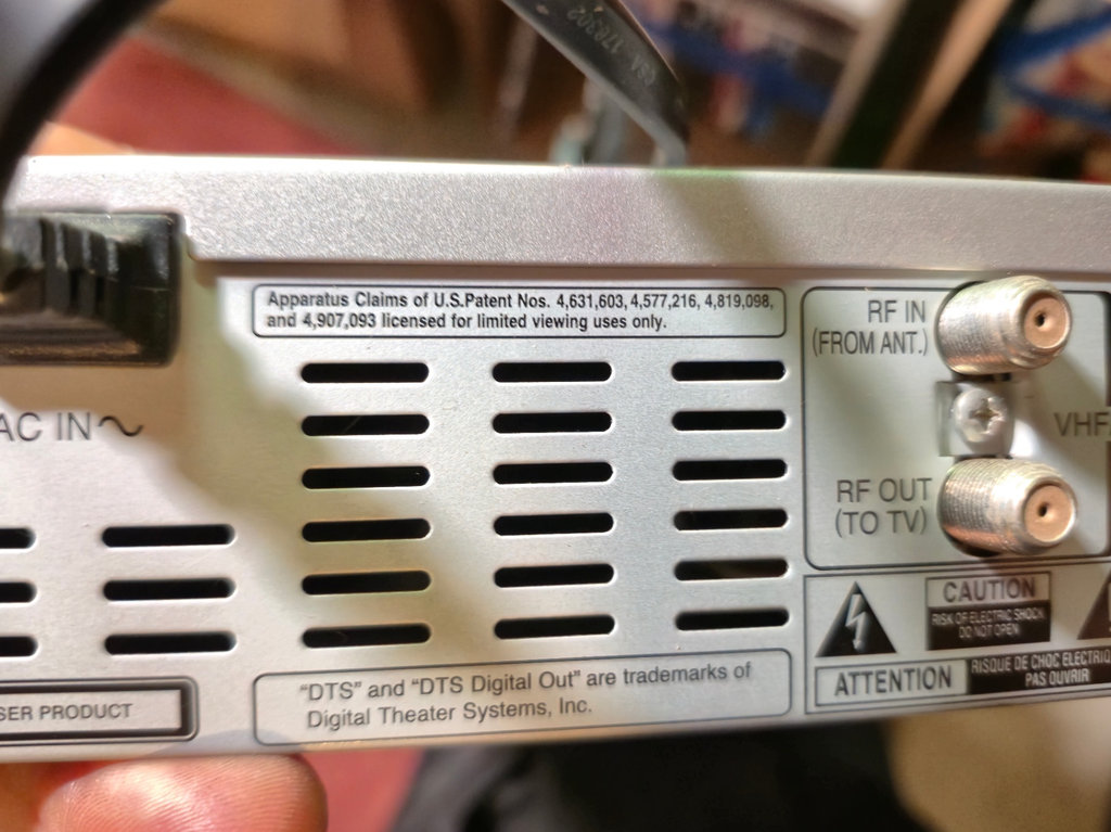 Toshiba DVD recorder with DVD collection and video head cleaner - image 7 of 7