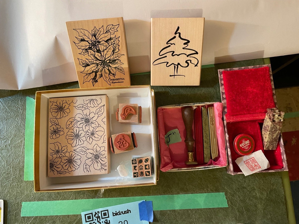 Assorted Wooden Rubber Stamps 9 and more - image 1 of 7