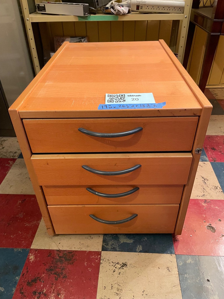 Wooden four-drawer office cabinet - image 1 of 4