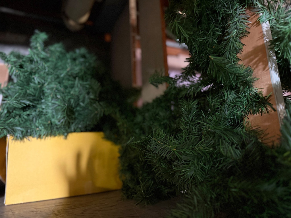 Assorted Christmas bead garlands and small artificial tree - image 4 of 6