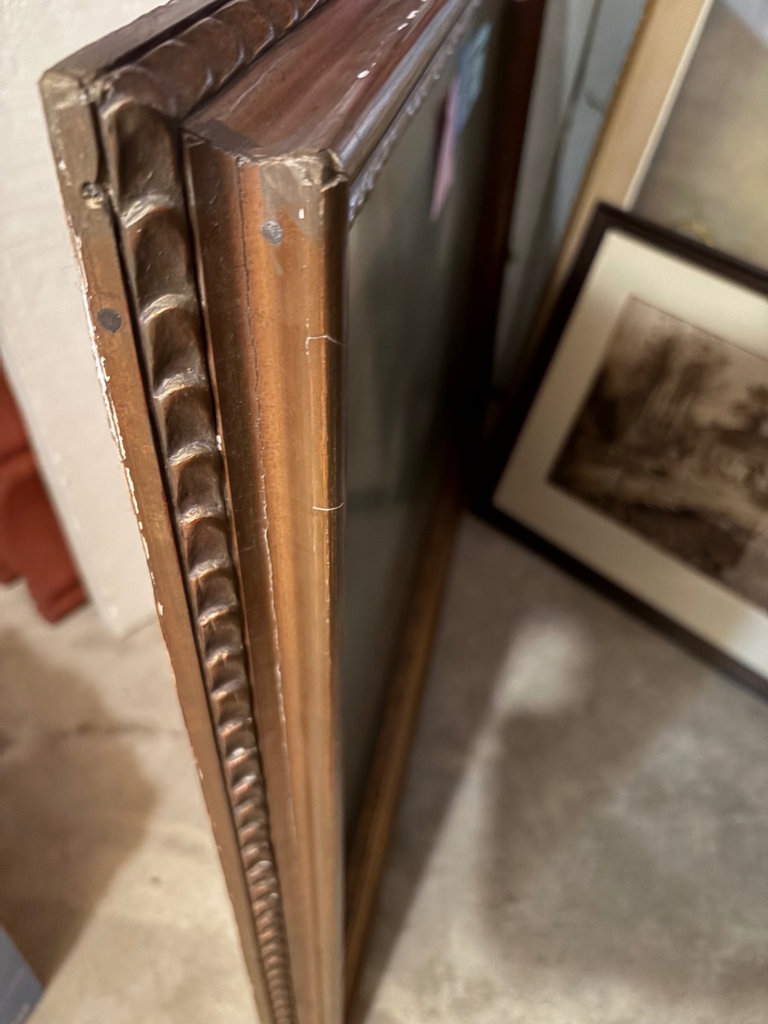 Ornate Framed artwork depicting figures at a piano - image 3 of 6
