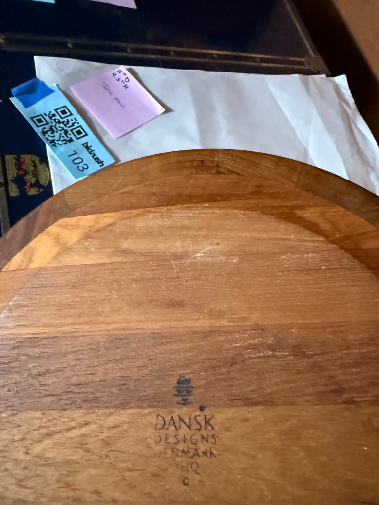 Danish Designs TEAK wooden round bowl - image 6 of 10