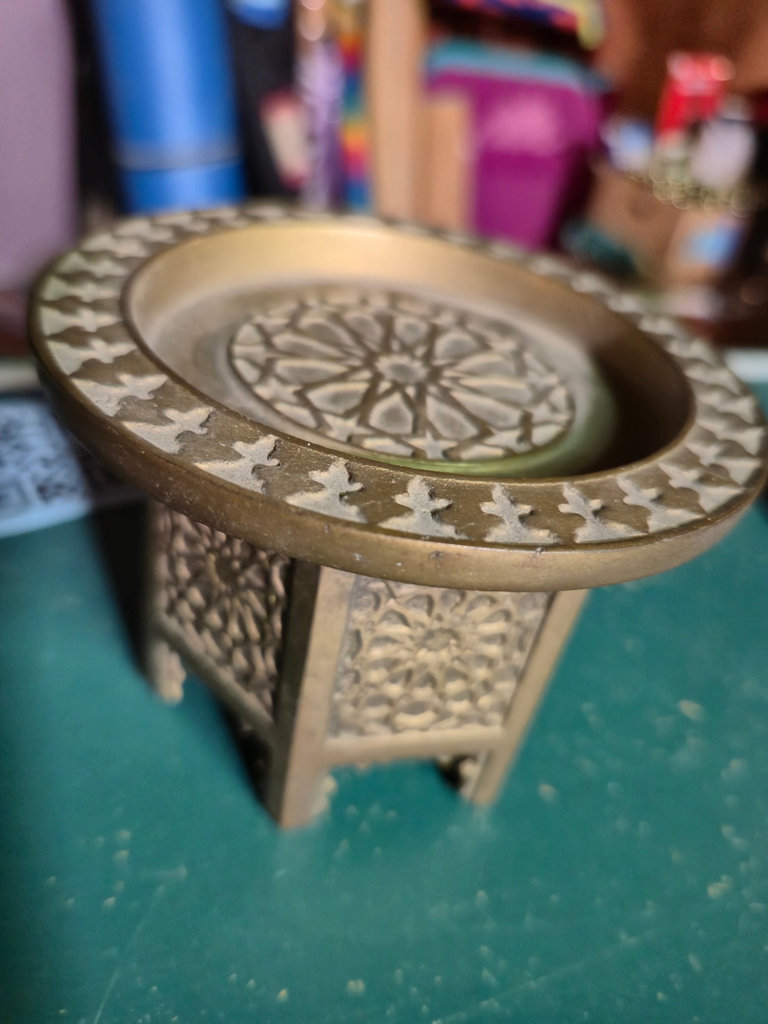 Engraved silver plated and brass tableware set - image 12 of 13