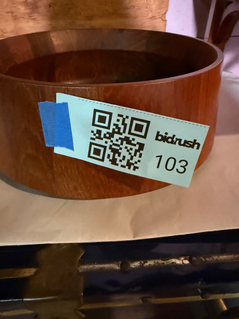 Danish Designs TEAK wooden round bowl - image 10 of 10