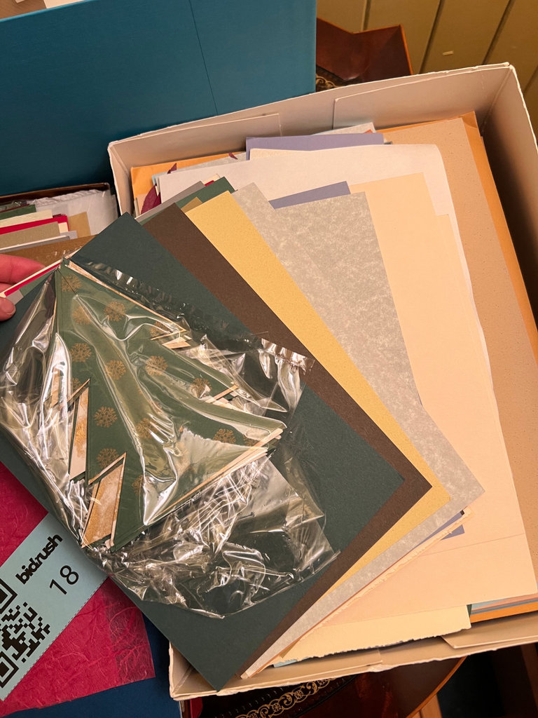 Assorted Card Making supplies, decorative paper and notecards - image 10 of 11