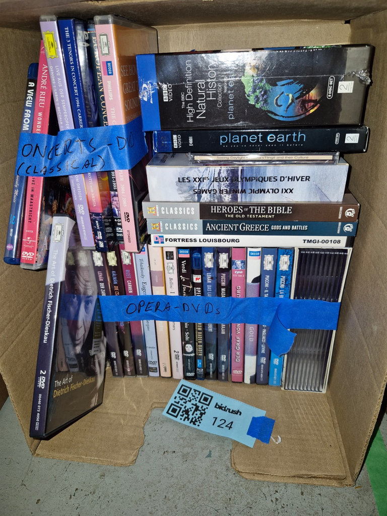 DVD collection of nature, history, sports, and opera titles - image 1 of 2