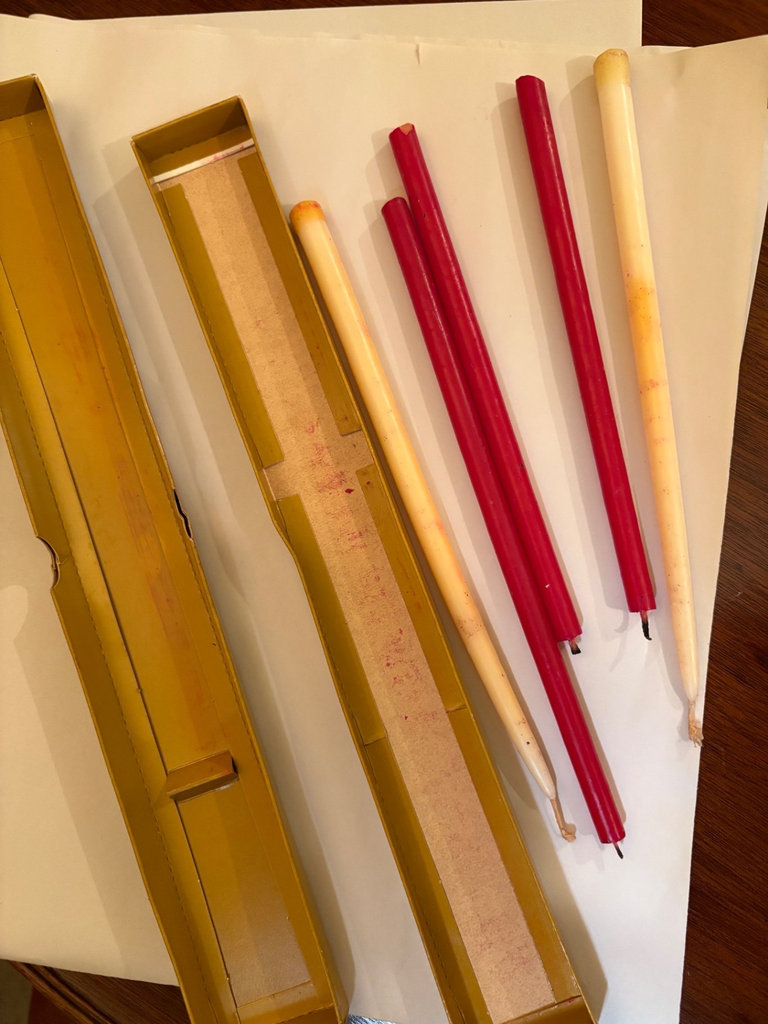 Vintage Dansk Designs Taper candles in original packaging and assorted candles - image 4 of 5