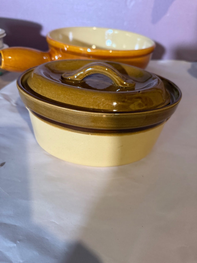 Vintage Stoneware Fondue Pot & Casserole - image 9 of 19