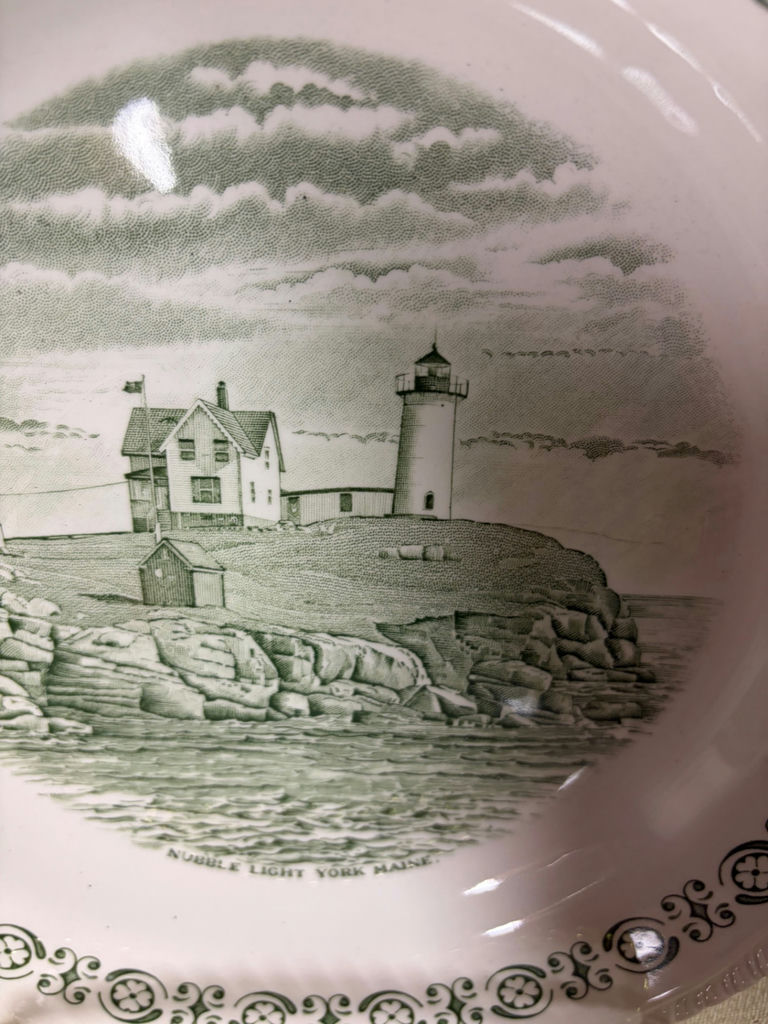 6 Vintage New England Plates by Wood & Sons England  - image 5 of 9