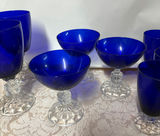 Gorgeous Vintage Cobalt Blue Stemware - thumbnail 2 of 2