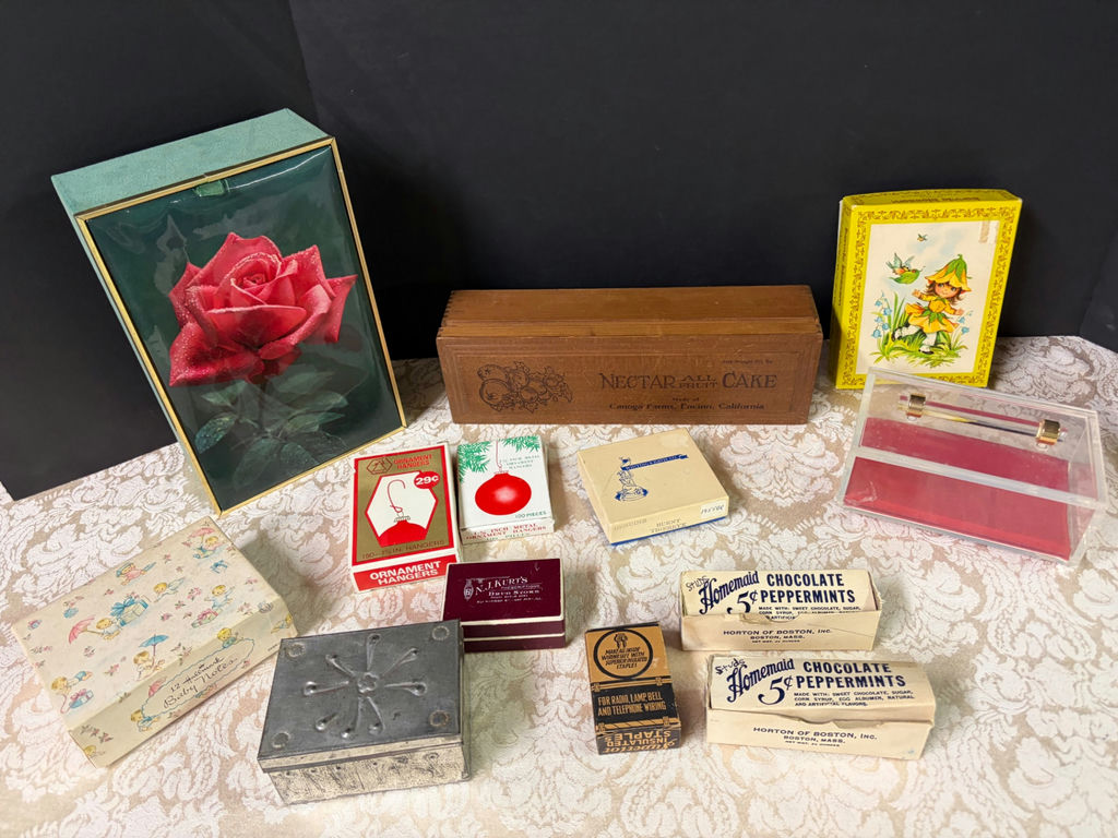 Vintage lot of Advertisement Boxes etc - image 1 of 7