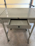 Vintage Mid Century Gray Typewriter Table - thumbnail 2 of 2