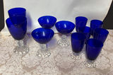 Gorgeous Vintage Cobalt Blue Stemware - thumbnail 1 of 2