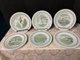 6 Vintage New England Plates by Wood & Sons England - thumbnail 1 of 9
