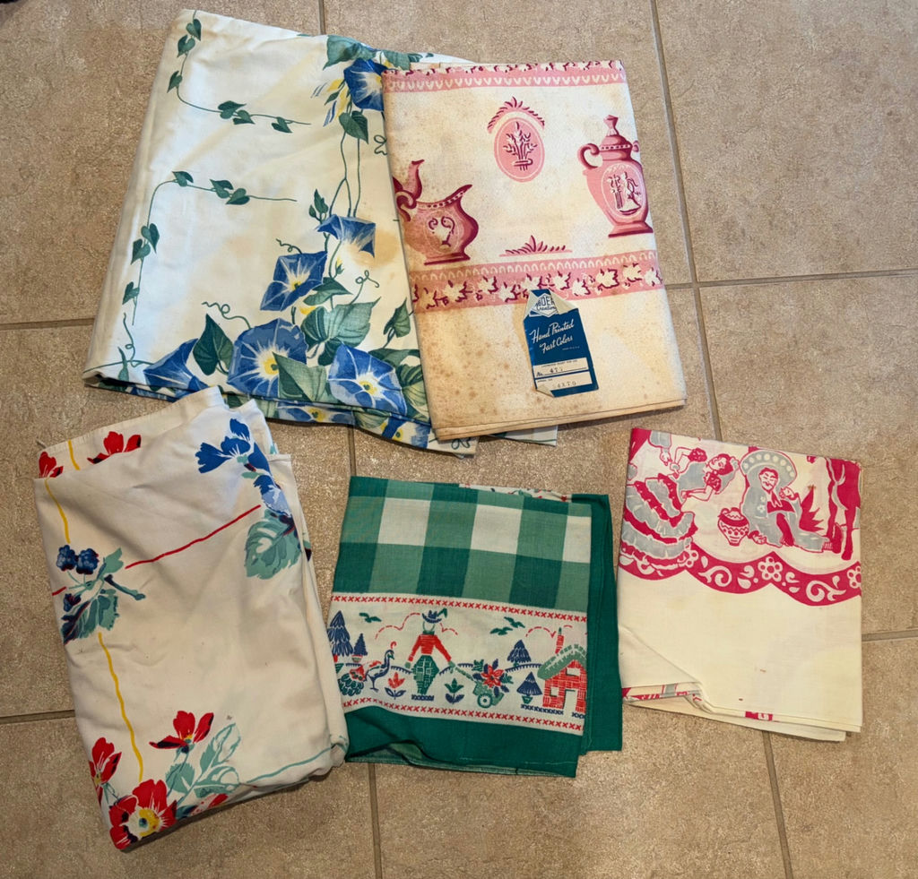 Lot of Vintage Tableclothes - image 1 of 1