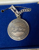 1985 Reagan & Bush 50th Presidential Inaugural commemorative pewter key chain medallion - thumbnail 2 of 2