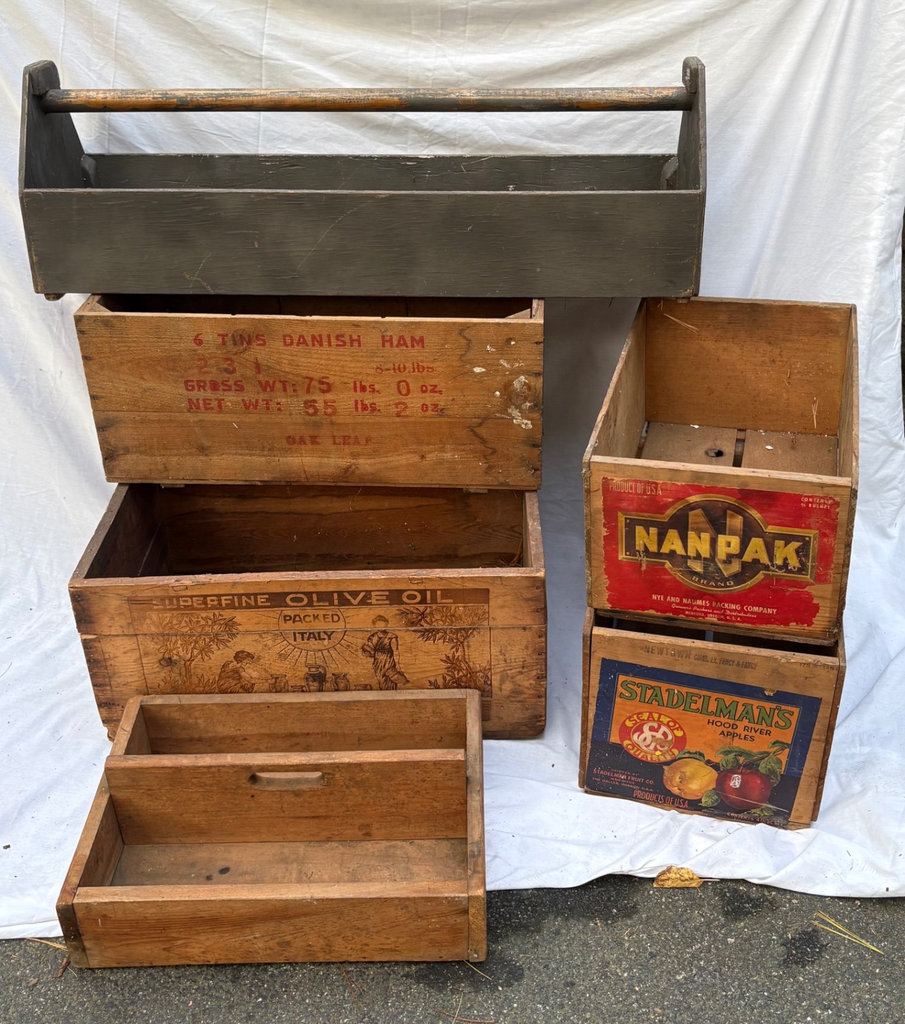 Crates, Vintage Wooden Crates , Tool Boxes  - image 2 of 6