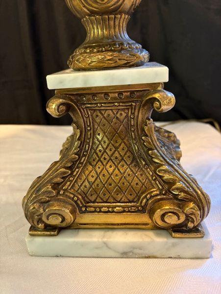 Vintage Brass and Marble Lamps - image 4 of 4