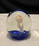 Maude and Bob St.Clair Rare MCM Cobalt Blue Kewpie Doll Paperweight - thumbnail 2 of 6
