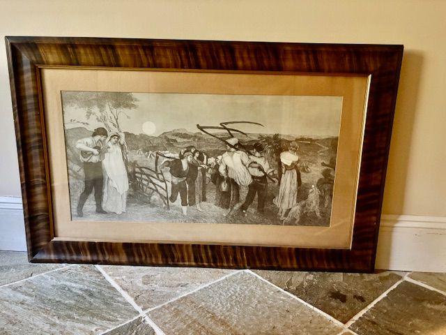Grayscale Framed Print of "The Harvest Moon" - image 2 of 4