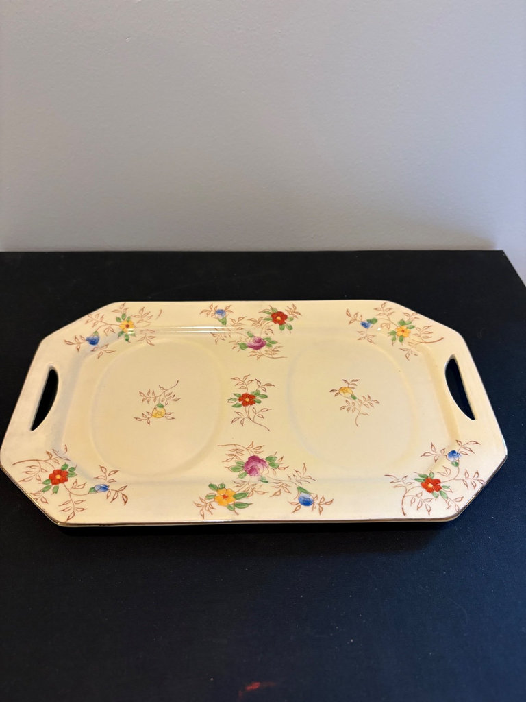 Takita (TT) Japanese Twin Teapot w/ Matching Tray - image 2 of 5