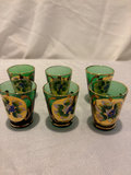 Vimax Bohemian Hand Painted Glassware , Made in Italy - thumbnail 3 of 7