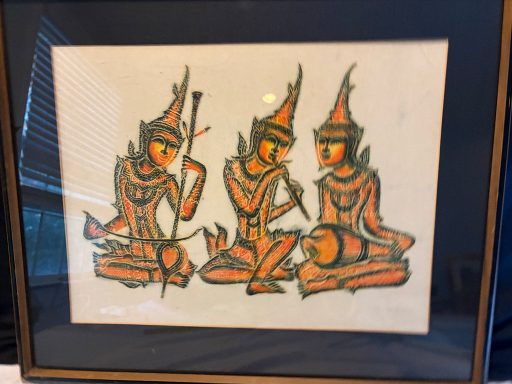 Vintage Musician Themed Thai Temple Rubbings - image 3 of 7