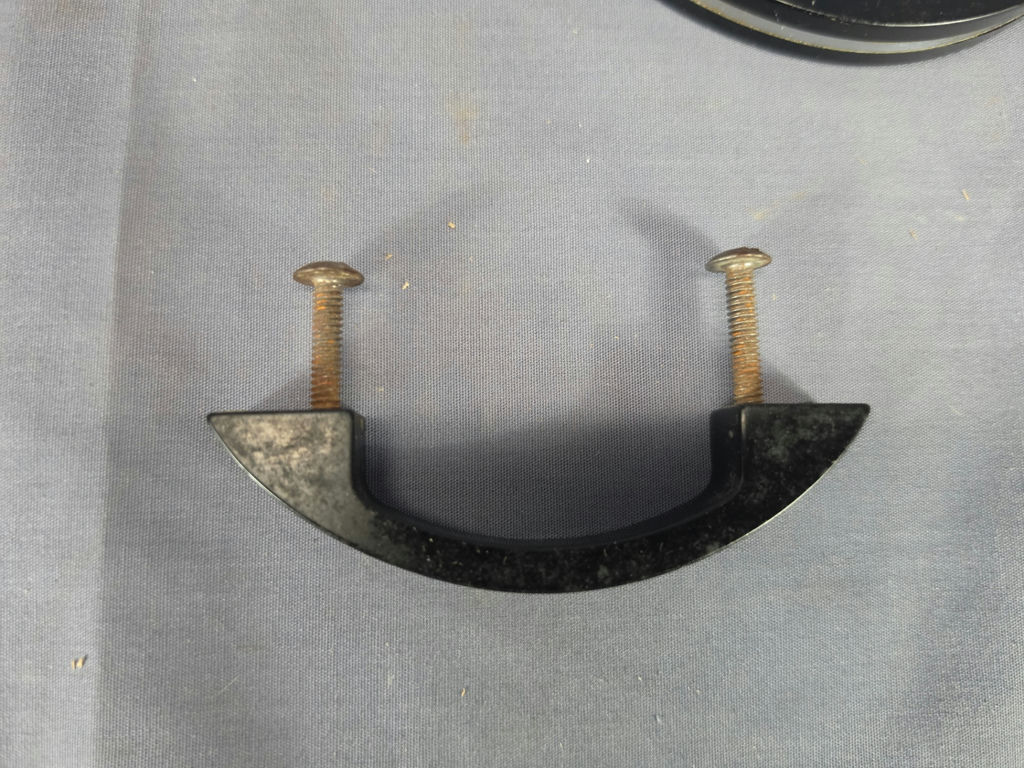Mixed Vintage & Hardware Lot - Retro Rubbermaid Cooler, Art Deco Pulls, Saw Horses, & New Hardware Components - image 2 of 9