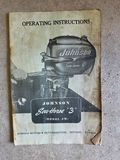 Vintage 1959 Johnson Sea-Horse 3 HP Outboard Motor - Model JW-15 with Original Manual - thumbnail 8 of 8