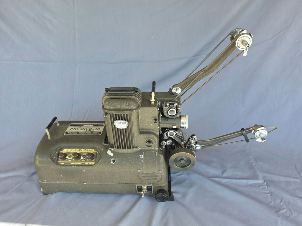 Vintage Amprosound Premier 10 16mm Sound Film Projector with Case - 1940s Vintage - image 3 of 8