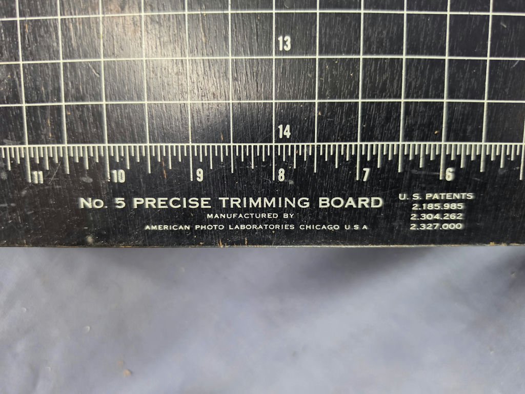 Vintage No. 5 Precise Trimming Board Paper Cutter - American Photo Labs Chicago - image 2 of 4