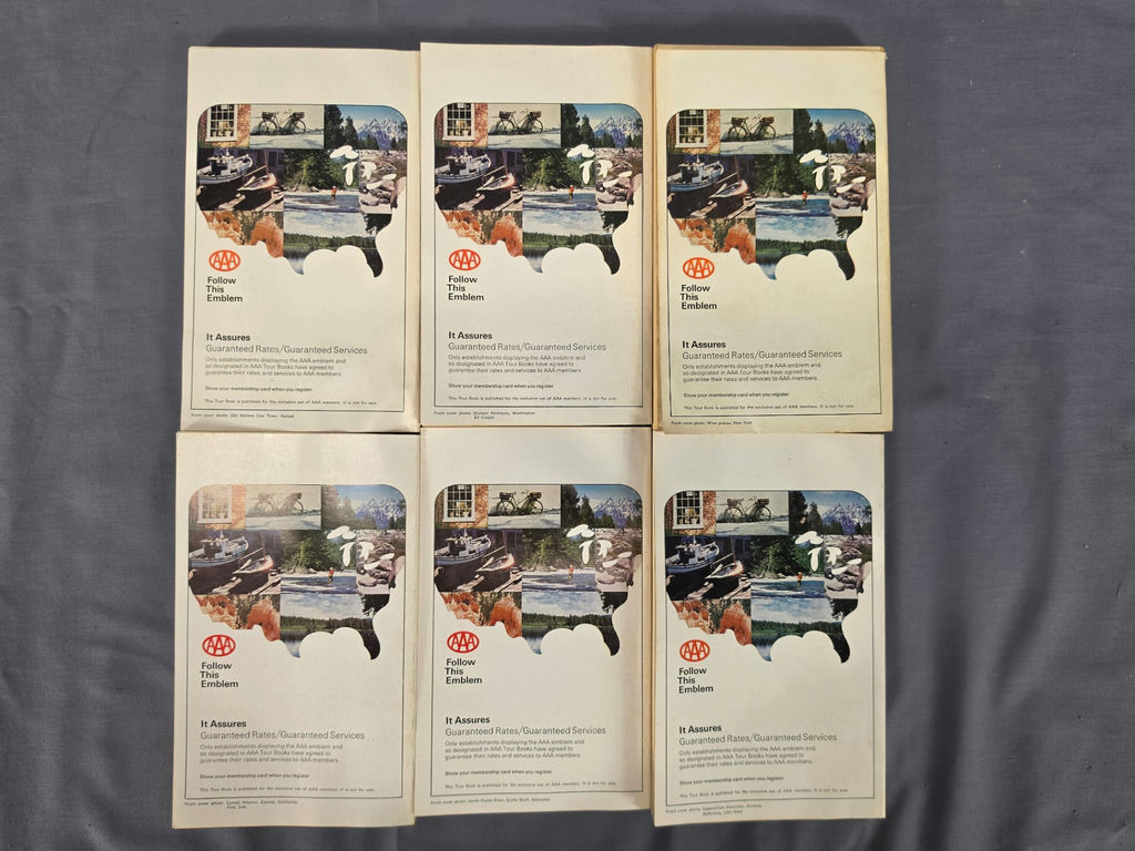 Vintage AAA CAA TourBook Lot 1973-1976 North America Travel Guides (6 Books) - image 2 of 2