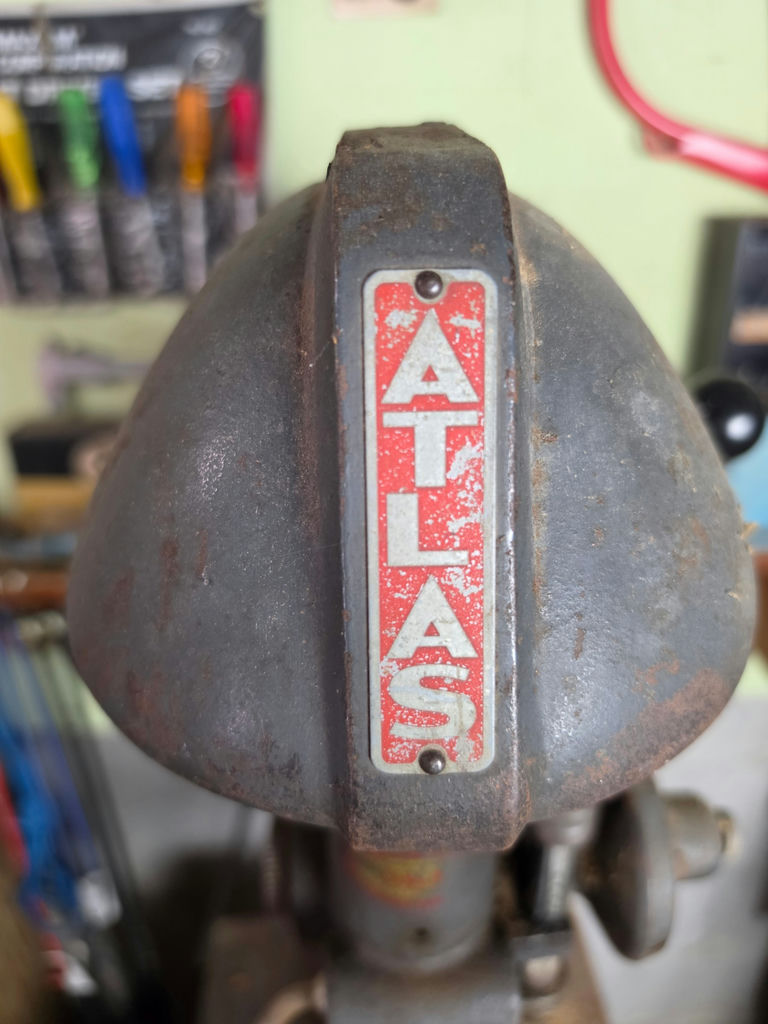Title Vintage Atlas Press Co. Model 53 Benchtop Drill Press – Cast Iron, Kalamazoo MI - image 2 of 3