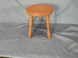 Vintage Primitive 4-Legged Wooden Milking Stool - Rustic Plant Stand - thumbnail 2 of 4