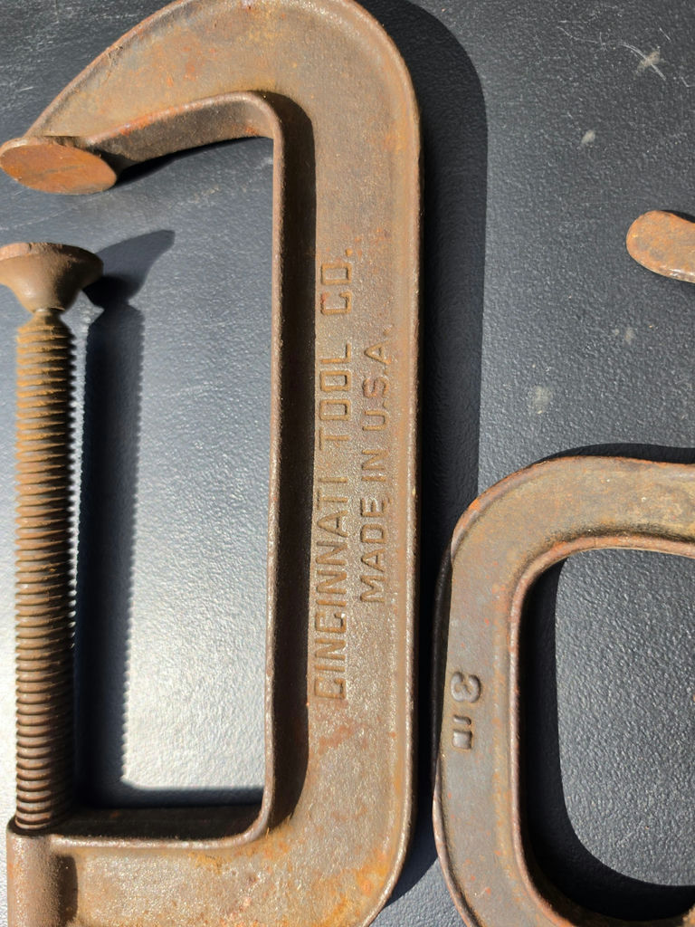 Vintage Cincinnati Tool Co. & Taylor-Forbes C-Clamp & Bar Clamp Lot - 14 Pieces - image 4 of 4
