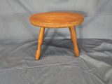 Vintage Primitive 4-Legged Wooden Milking Stool - Rustic Plant Stand - thumbnail 1 of 4