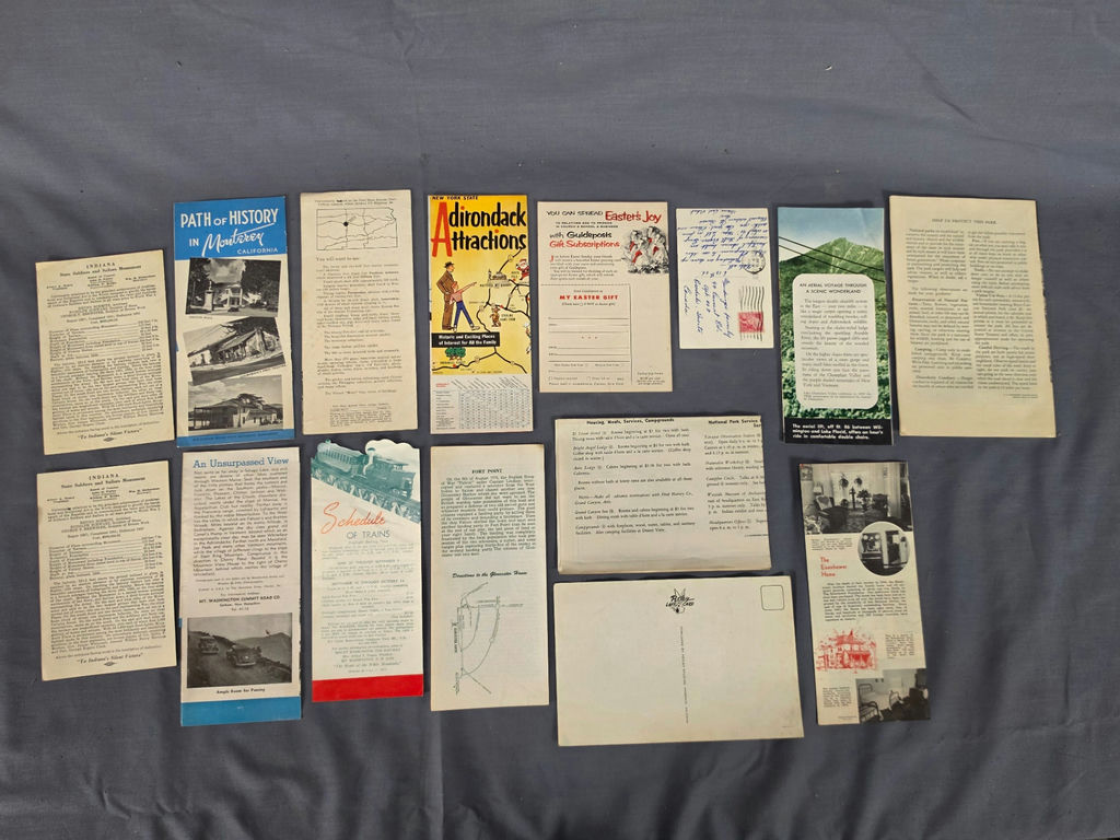 Vintage Mid-Century US Travel Brochures & Ephemera Lot - 15+ Pcs (Grand Canyon, Mt. Washington, Adirondacks - image 2 of 2