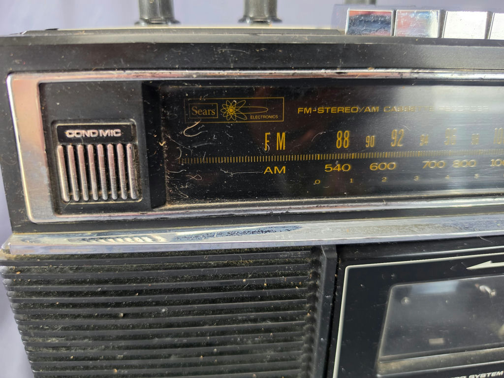 Vintage 1970s/1980s Radio & Cassette Player Lot (3 Units) - Sears, Grundig, Candle UNTESTED - image 5 of 5