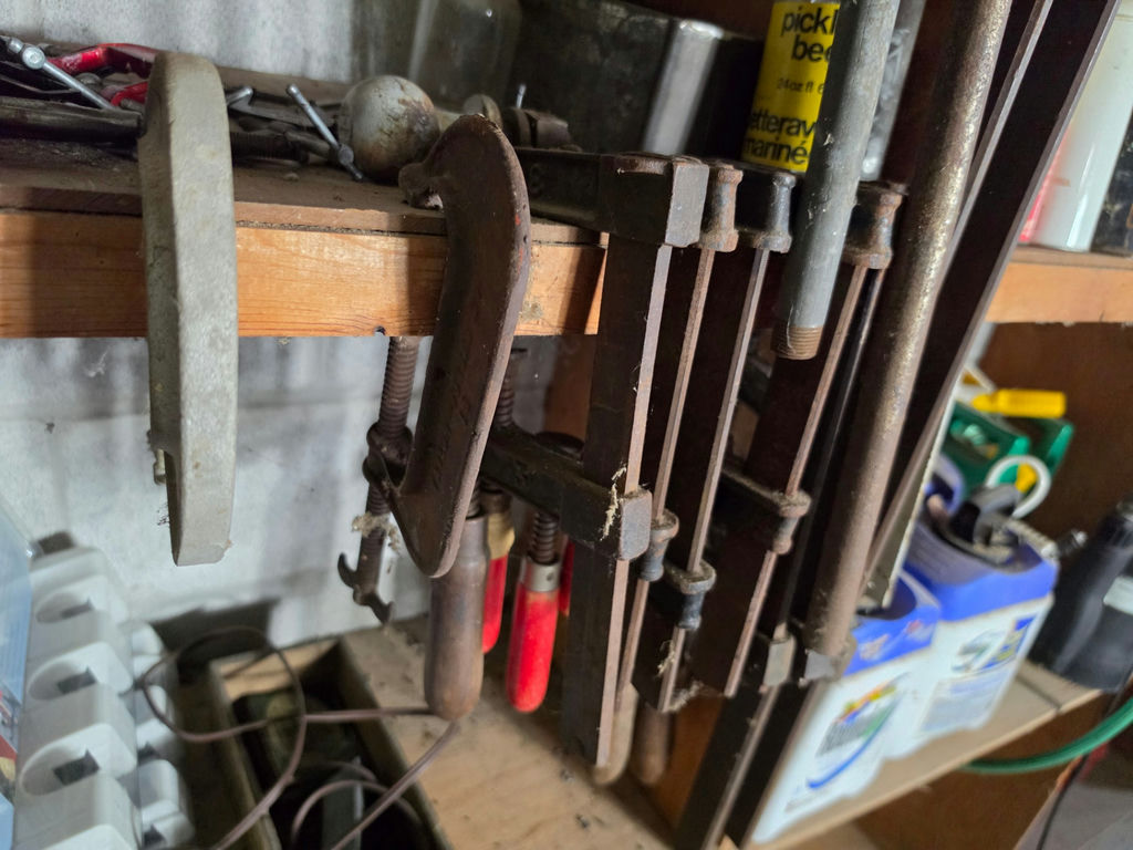Large Lot of Vintage Clamps - C-Clamps, Bar Clamps, and Pipe Clamps - image 4 of 4