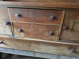 Antique Arts & Crafts / Mission Style Quarter-Sawn Tiger Oak Sideboard Buffet - thumbnail 3 of 6